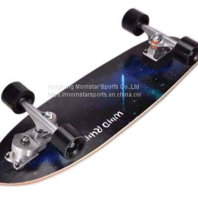 8Layer Maple Deck 4 Wheels Surf Carving Cruiser Skateboard With S7 Trucks photo-4