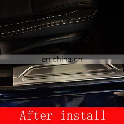 4Pcs For Jaguar XE 2015 2016 2017 Car-Styling Stainless Steel Black and Silver Inner Door Sill Scuff Plate Protector Cover Trim photo-5