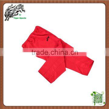 High Quality Ribbed Material V Neck Red Taekwondo Uniform photo-4
