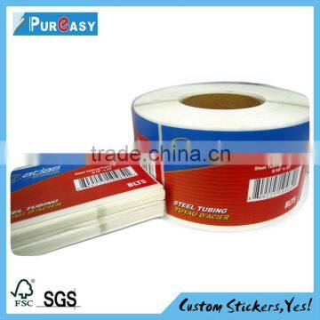 Printing adhesive label stickers in roll or sheets