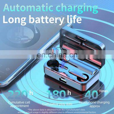 2021 New Mirror H8 TWS Wireless Earbuds Mini Earphone 2000mAh LED Display Headset Earphone Noise Canceling Gaming Headphones photo-2