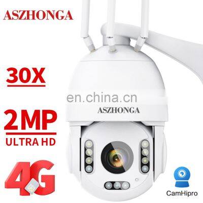 2MP 4G SIM CAD Wireless Security IP Camera HD 30X Zoom 80M IR Night Vision PTZ Outdoor Home Surveillance Dome Cam CCTV CamHipro photo-2