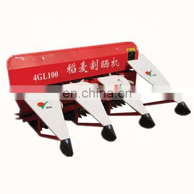 agriculture mower reaper machine to harvest ripe crops of paddy rice wheat millet