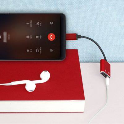 2 in 1 Type c Audio Aux Charging Adapter for Type c Earphone Adapter Connector 2in1 Type c to 3.5mm Audio Adapter photo-4