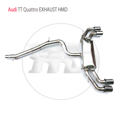 HMD Stainless Steel Exhaust System Manifold Downpipe Is Suitable For Audi TT Quattro Auto Modification Valve Car Accessories whatsapp008613189999301