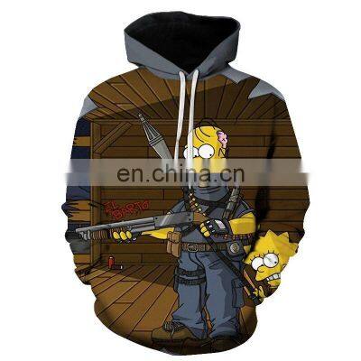 Custom All Over Full Printing Mens Hoodie Design Sweatshirt Pullover Sublimation Hoodie 3D Printed photo-5
