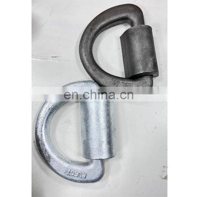 Factory direct high strength 50t forged galvanized  boats D Ring