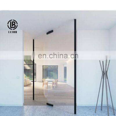 Beautiful pivot glass door, suitable for home and office, beautiful atmosphere and save space