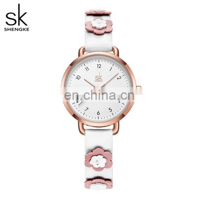 SHENGKE High School Students Watchs White Children Watch Young Girls Cute Wristwatchs Dropshipping  Watches