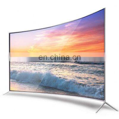 Plastic Base Frame Uhd 4K Curved Television 55\