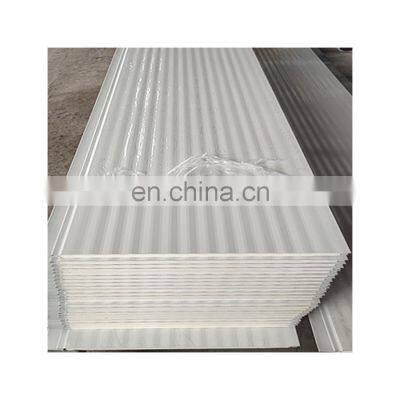 Rrigid insulation polyurethane foam sheet metal carved sandwich panel