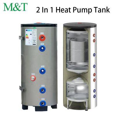 Factory Direct Sale Air Source Heat Pump Boiler Heat Pump Water Storage Tank 100L 200L 300L 400L 500L Domestic Hot Water Tank