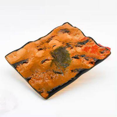 Novel Design Decorative Building Fused Glass Art Pattern Stain Hot Melt Tempered Glass