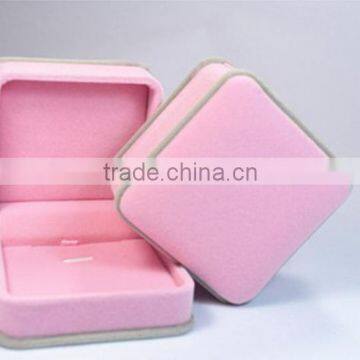 High-grade flocking double round small pendant box Earrings eardrop box jewelry box Jewelry jewelry box packing box