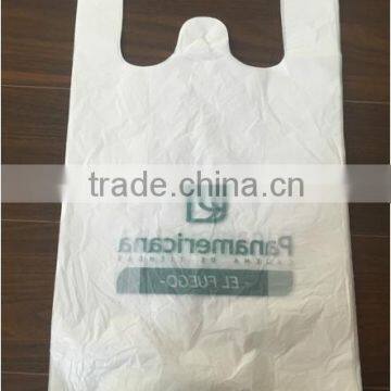 HDPE Clear Plastic T Shirt Bag With Custom Printing