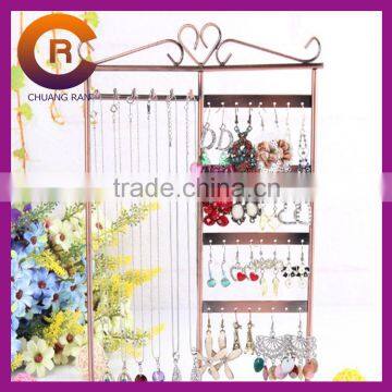 Iron jewelry hanging display shelf stand cheap earring and necklace holders