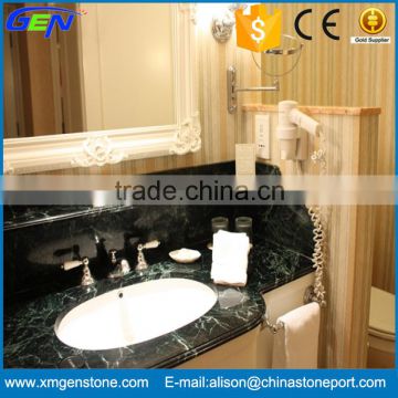 High Quality Polished Green Marble Washroom Vainty Top