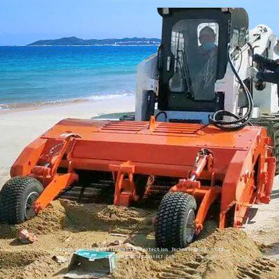Sliding beach garbage cleaning machine Beach garbage collection and cleaning machine