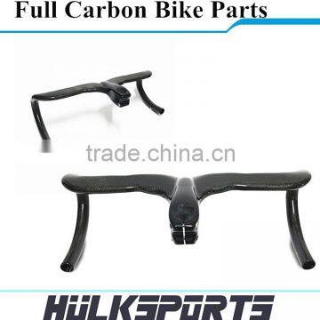NEW Design Glossy Surface 3k Carbon Road Bike Handlebar 80/90/100/110mm Handlebar Integrated With Cheap Price photo-4