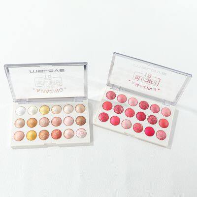 OEM Full Cosmetics Set Box 18 Color Eyeshadow Palette Baked Powder Makeup Palette Face Blusher and Highlight photo-3