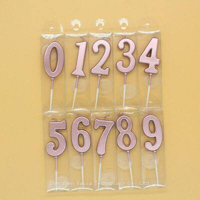 Multi-color Gold Number Candles 0-9, Wholesale Cake Decor for Birthday & Theme Parties photo-3
