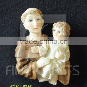 Polyresin religious 3D sculpture souvenir boy Jesus fridge magnets