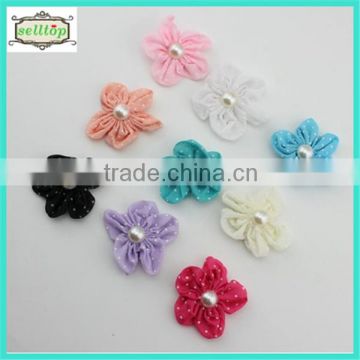 High quality 5cm ribbon flowers making plum blossom