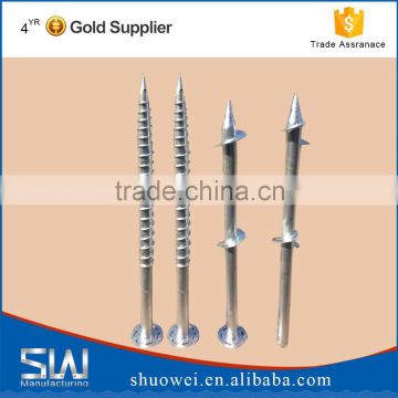 hot dipped galvanized earth pole foundation