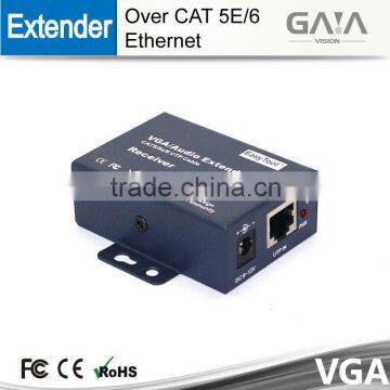 2015 High Quality 100m CAT5e/6 Vga Extender With One Receiver and One Sender With Audio Output by Single UTP photo-5