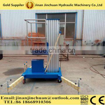 Electric Personnel Lift Platform CE Certification DC24V Aluminium Lift Man Lift , Big Wheel Aluminum Hydraulic Lift Home Lift photo-6