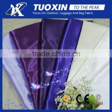 Purple polyester satin charmeuse fabricp | satin wedding decoration fabric