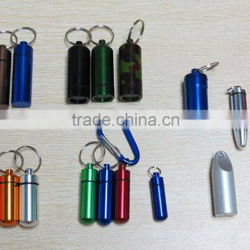 17mm Diameter Multi Function Emergency Box Pill Box Keychain Box Alumnium Box photo-6