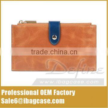 Hot Selling Women's Leather Zipper Wallet Card Case Purse photo-4