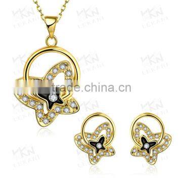 New Style Arrival Custom Jewelry 18K Gold Plating Jewelry Set