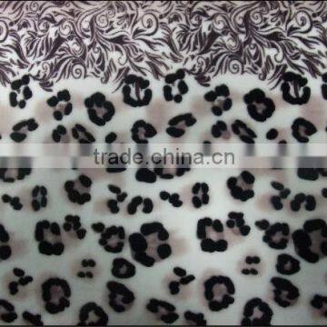 100% Polyester Leopardo Printing Franela/Flannel