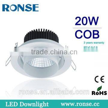 Ronse 20W led cob ceiling lamp CRI80 good quality with ce rohs certificates(RS-2028(B))