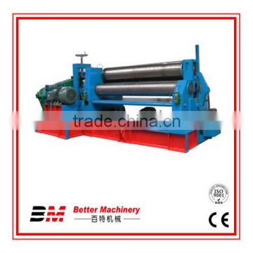 CE approved mechanical 3 rollers steel plate rolling machine