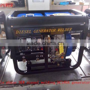 AC Single Phase 2KW/60HZ/110/220V/DC 160A Diesel Welding Generator (KDE6500EW) photo-2