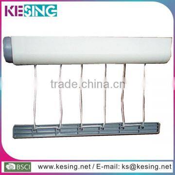 Wall Mount Telescopic Wire Hangers Plastic Towel Rack