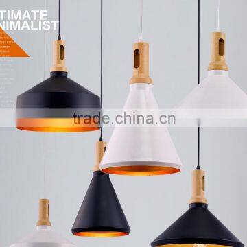 coffice&office decoration modern design wooden aluminum wooden pendant lamp