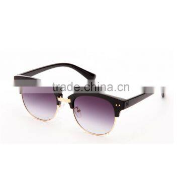 new style large favorably half frame retro style sun glasses