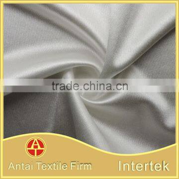 Wholesale 86 polyester 14 spandex satin fabric for women's dress