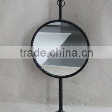 Vintage Antique Metal Mirror Circle photo-2