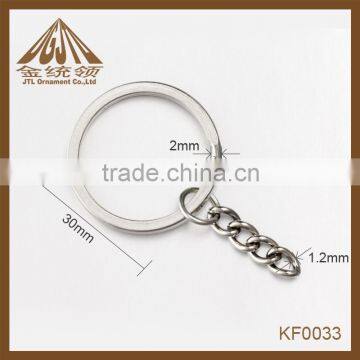 Fashion high quality wholesale keyring with chain