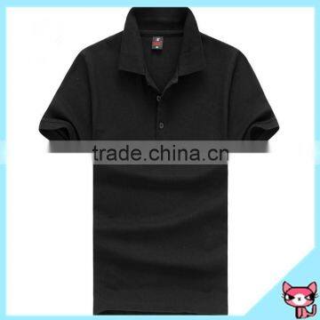 100% PIQUE black t shirt polo for man