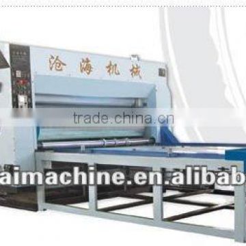 Automatic slotting and creasing machine for