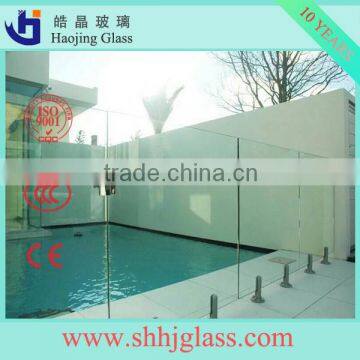 shahe balcony glass curtain wall tempered glass system with CE