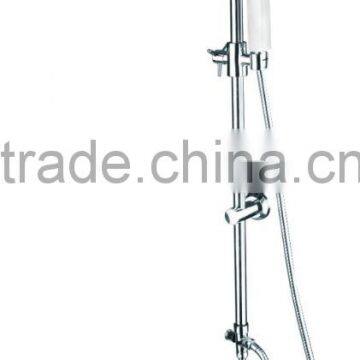 China Stainless Steel Tube Wall Mounted Bathroom Rain Shower Set