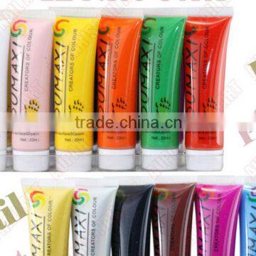 12 Colors Pro Acrylic Paint Nail Art Polish 3D Paint Decor Design Tips Tube Set #31120