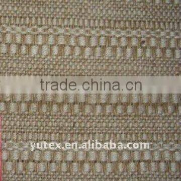 Jacquard jute cotton blend fabric